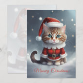 Heb een perfecte kerst ~ Miauw ^-^ Kaart (Voorkant / Achterkant)