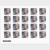 Heb een perfecte kerst ~ Miauw ^-^ Vierkante Sticker (Vel)