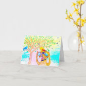 Heb een poot-Sommige Verjaardag! Kaart (Gele Bloem)