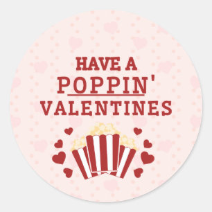 Heb een Poppin Valentijns Favor Box Ronde Sticker