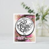 Heb een 'Prachtige' Dag Handgetekend &....  Ansich Briefkaart (Staand voorkant)