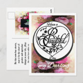 Heb een 'Prachtige' Dag Handgetekend &....  Ansich Briefkaart (Voorkant / Achterkant)