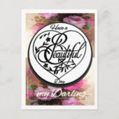 Heb een 'Prachtige' Dag Handgetekend &....  Ansich Briefkaart (Voorkant)