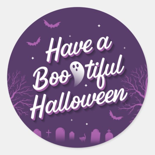 Heb een prachtige Halloween / Stickers (Voorkant)