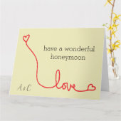 heb een prachtige huwelijksreis kaart (Gele Bloem)