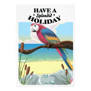 Heb een Prachtige Vakantie Foto Print Afdruk