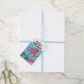Heb een Prachtige Vakantie Inktvis Cadeaulabel (Met Touw)
