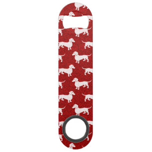Heb een prettige Dachshund kerst Speed Flessenopener