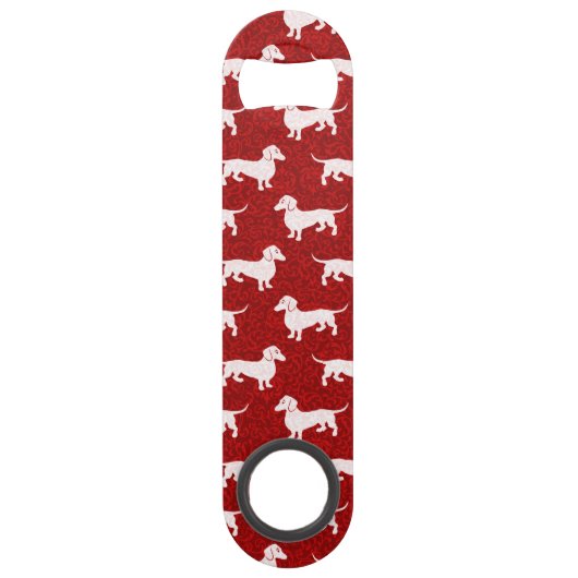 Heb een prettige Dachshund kerst Speed Flessenopener (Voorkant)