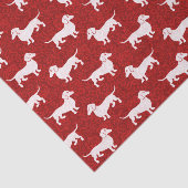 Heb een prettige Dachshund kerst Tissuepapier (Detail)