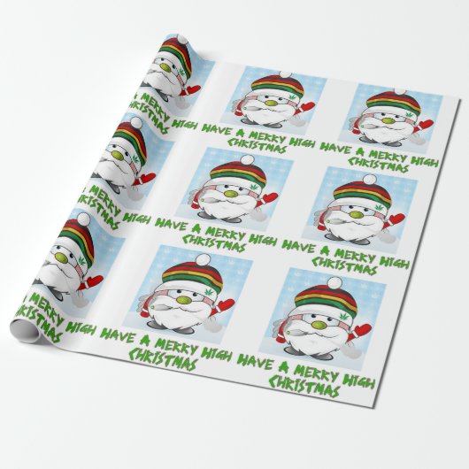 Heb een prettige kerst cadeaupapier (Uitgerold)