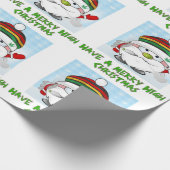 Heb een prettige kerst cadeaupapier (Hoek)
