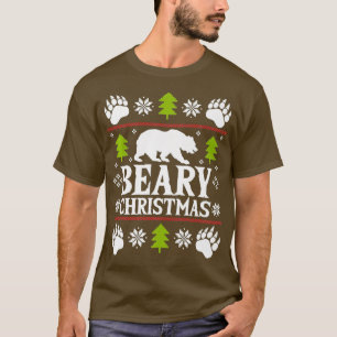 Heb een prettige kerst - grappige Beer Feestdagen T-shirt
