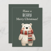 Heb een prettige kerst! kaart (Voorkant / Achterkant)