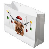 Heb een prettige kerst met Hielan Coo Groot Cadeauzakje (Voorkant Gekanteld)