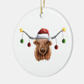 Heb een prettige kerst met Hielan Coo Keramisch Ornament (Links)