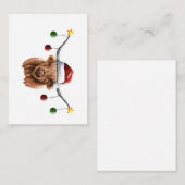 Heb een prettige kerst met Hielan Coo Notitiekaartje (Voorkant / Achterkant)