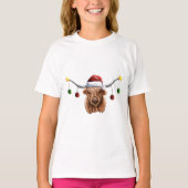 Heb een prettige kerst met Hielan Coo T-shirt (Voorkant)