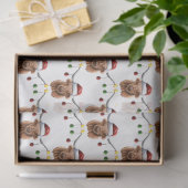 Heb een prettige kerst met Hielan Coo Tissuepapier (Geschenk)