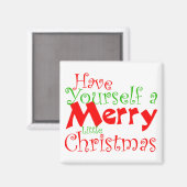 Heb een prettige kerstfeestdag Magnet (Voorkant / Achterkant)