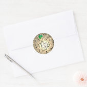 "Heb een prettige St. Patrick's Day" Ronde Sticker (Envelop)