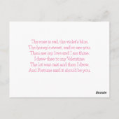 Heb een pugtastische Valentijnsdag | Grappige Scha Briefkaart (Achterkant)