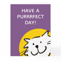 Heb een Purrrfecte Dag Kat Liefhebber Kaart
