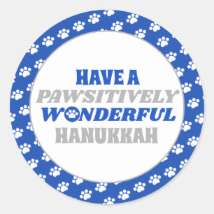 Heb een Pwsitief Wonderful Hanukkah Ronde Sticker