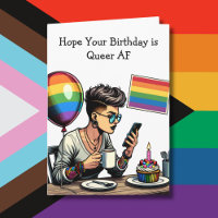 Heb een Queer AF verjaardag | Binnenste kleurplaat