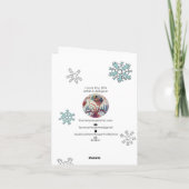 Heb een radiaal vakantie kat feestdagen kaart (Achterkant)