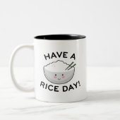 Heb een rijdag tweekleurige koffiemok (Links)