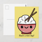 Heb Een Rijstdag Briefkaart (Voorkant / Achterkant)