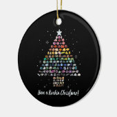Heb een Rockin Christmas Crystal Gem Tree Rockhoun Keramisch Ornament (Links)