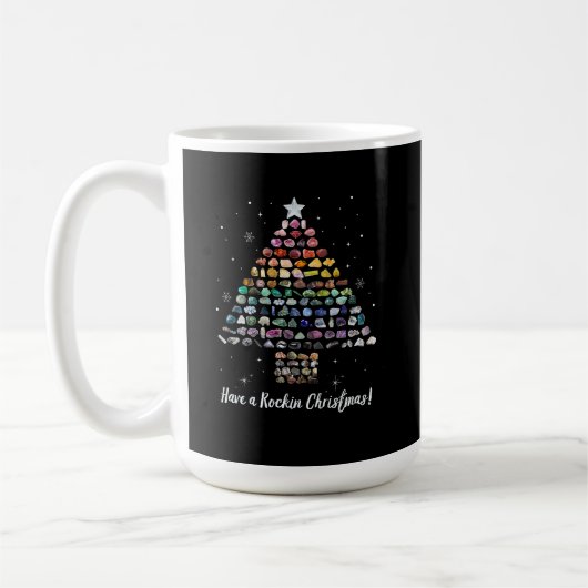 Heb een Rockin Christmas Crystal Gem Tree Rockhoun Koffiemok (Links)