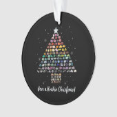 Heb een Rockin Christmas Crystal Gem Tree Rockhoun Ornament (voorkant)