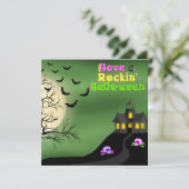 Heb een Rockin' Halloween uitnodiging (Staand voorkant)