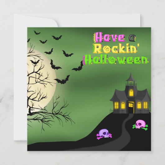 Heb een Rockin' Halloween uitnodiging (Voorkant)