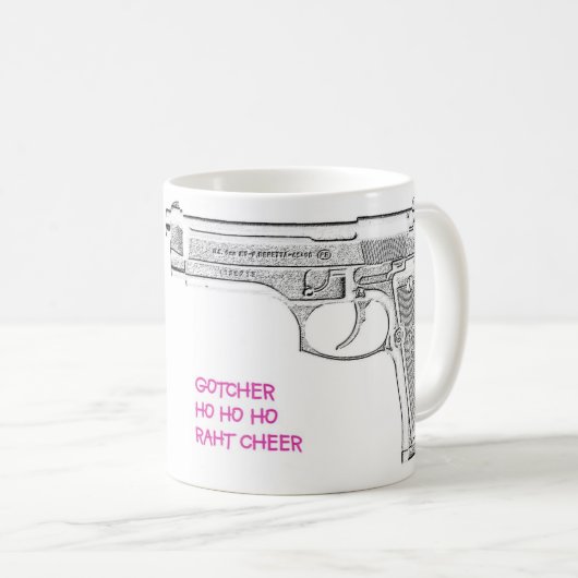 Heb een rode nek kerstmis koffiemok (Voorkant rechts)