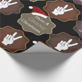 "Heb een roovy Kerstmis" Cadeaupapier (Hoek)