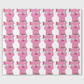 Heb een roze varkensvegankerst cadeaupapier (Vlak)