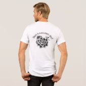 Heb een sappige dag! Tri-Blend shirt (Achterkant volledig)
