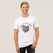 Heb een sappige dag! Tri-Blend shirt (Voorkant volledig)