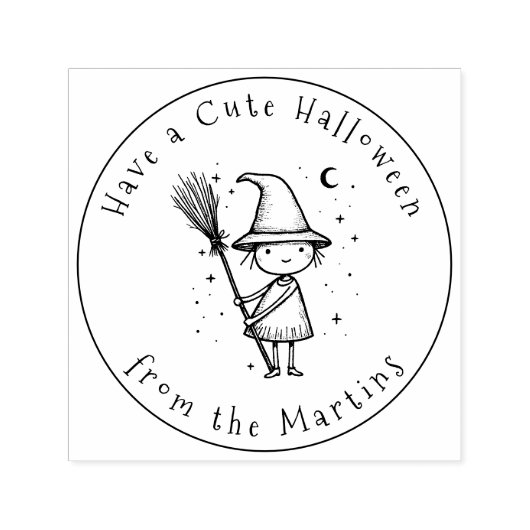 Heb een Schattigee Halloween - Schattigee Heksen & Zelfinktende Stempel (Design)