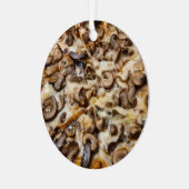 Heb een Schimmel Kerstmis! Grappige Paddestoel Piz Metalen Ornament (Voorkant links)