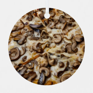 Heb een Schimmel Kerstmis! Grappige Paddestoel Piz Metalen Ornament