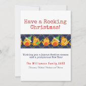 Heb een schommelende kerst zingen Robin Custom Feestdagenkaart (Voorkant)