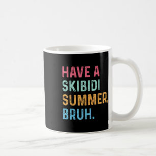 Heb een Skibidi zomerbruh einde van het schooljaar Koffiemok