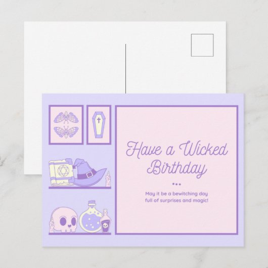 Heb een slechte verjaardag briefkaart (Voorkant / Achterkant)