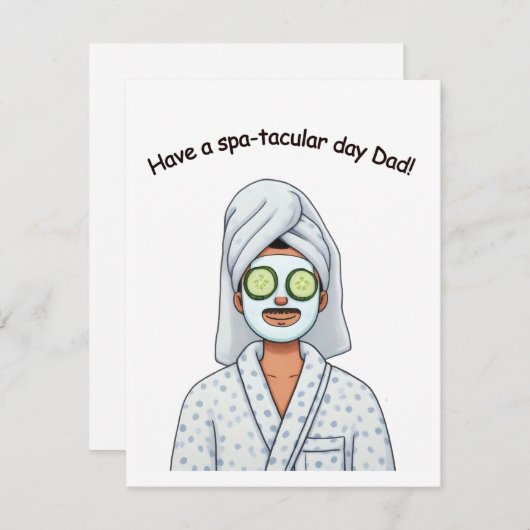 Heb een spa-tacular dag papa vaders cadeau (Voorkant / Achterkant)