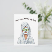 Heb een spa-tacular dag papa vaders cadeau briefkaart (Staand voorkant)